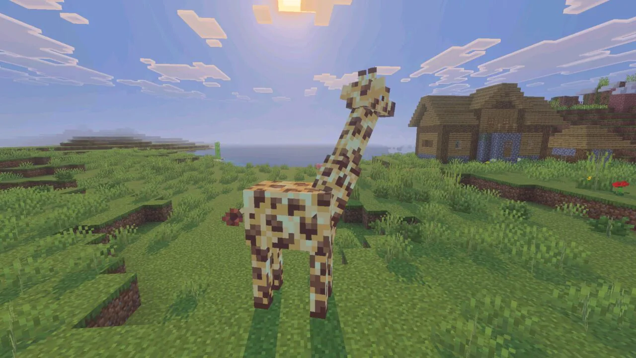 Giraffe from Wildlife Mod for Minecraft Bedrock