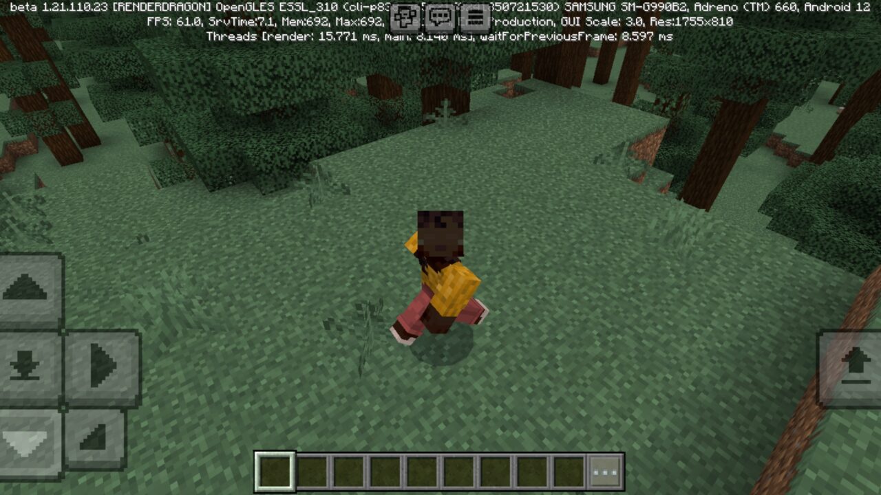 Grass from Footsteps Texture Pack for Minecraft PE