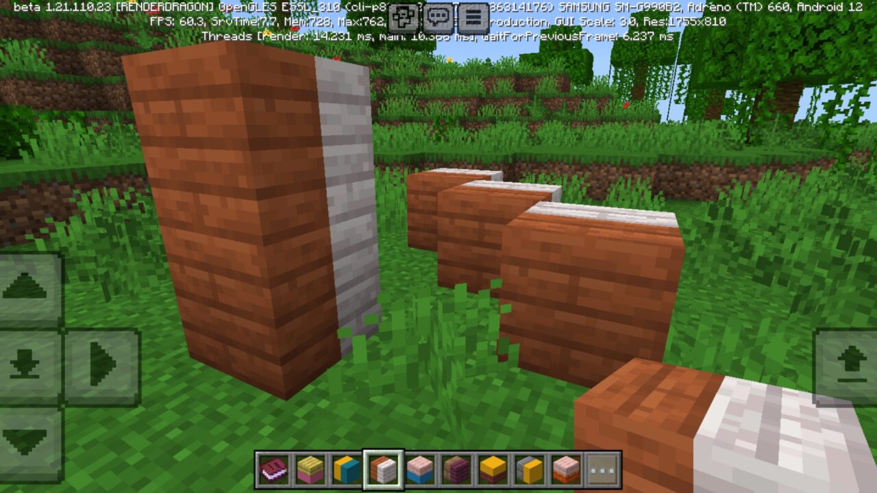 Grey Brown from Split Blocks Mod for Minecraft PE