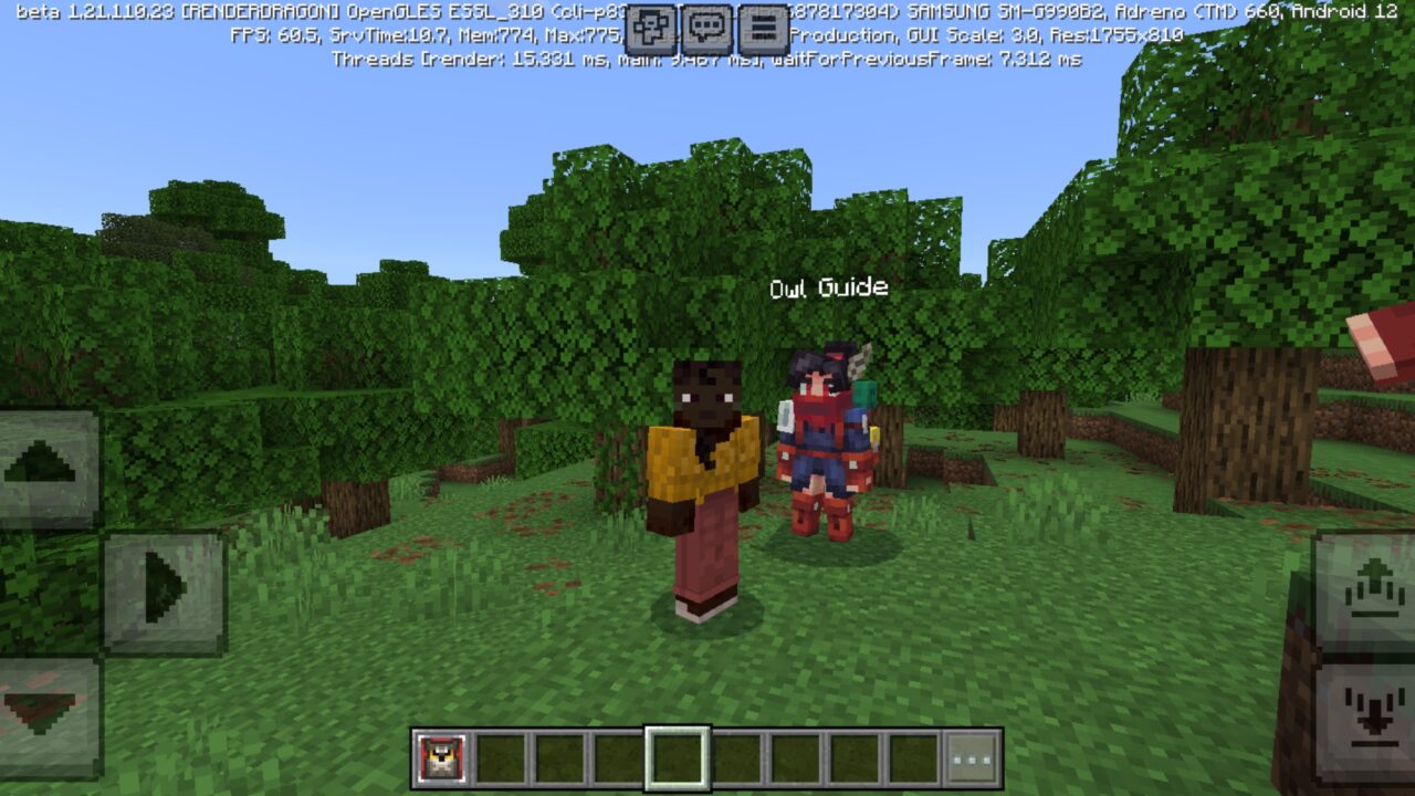 Guide from Owls Mod for Minecraft PE