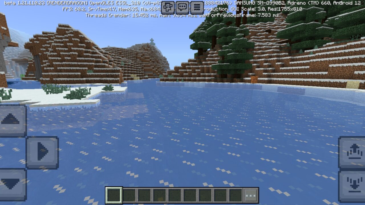 Ice from Regular Texture Pack for Minecraft PE
