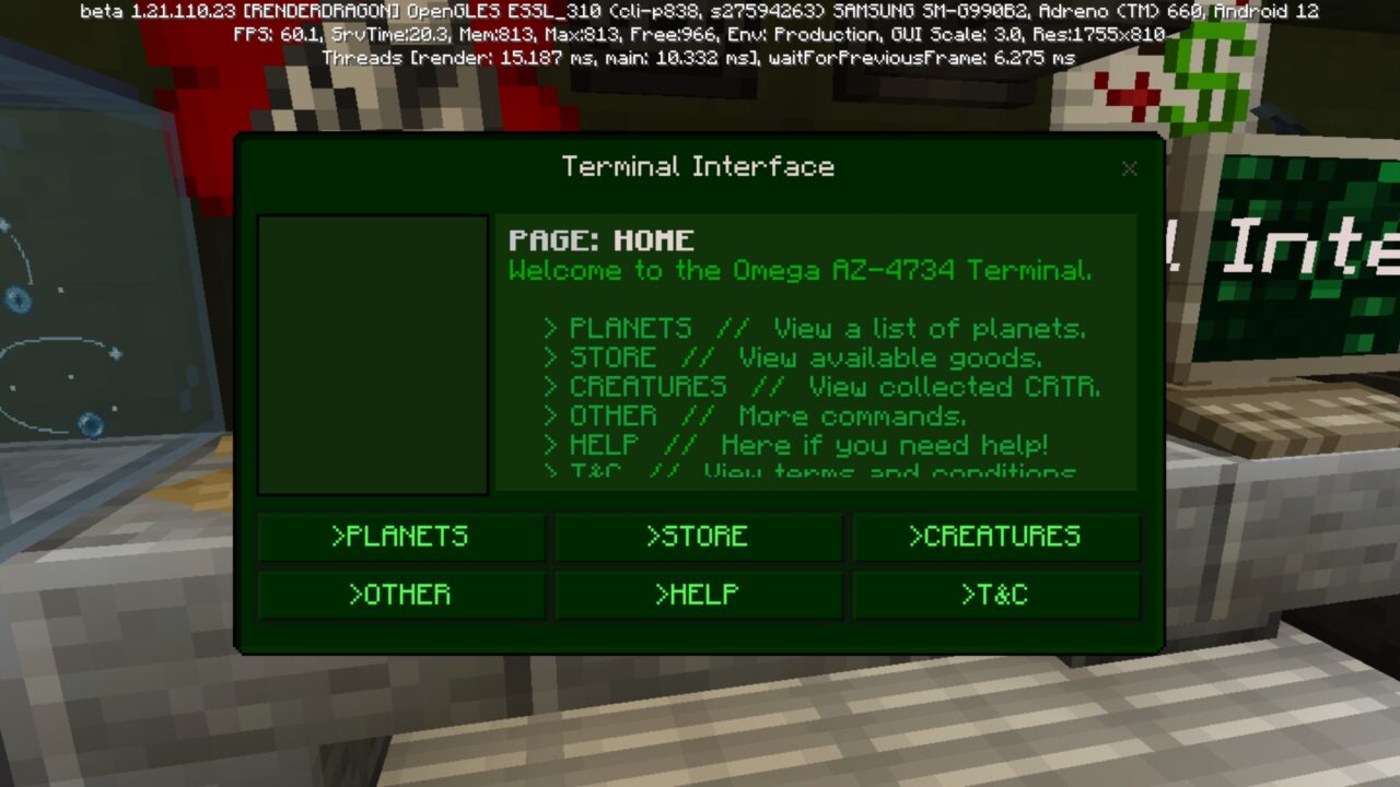 Info from Danger Company Map for Minecraft PE