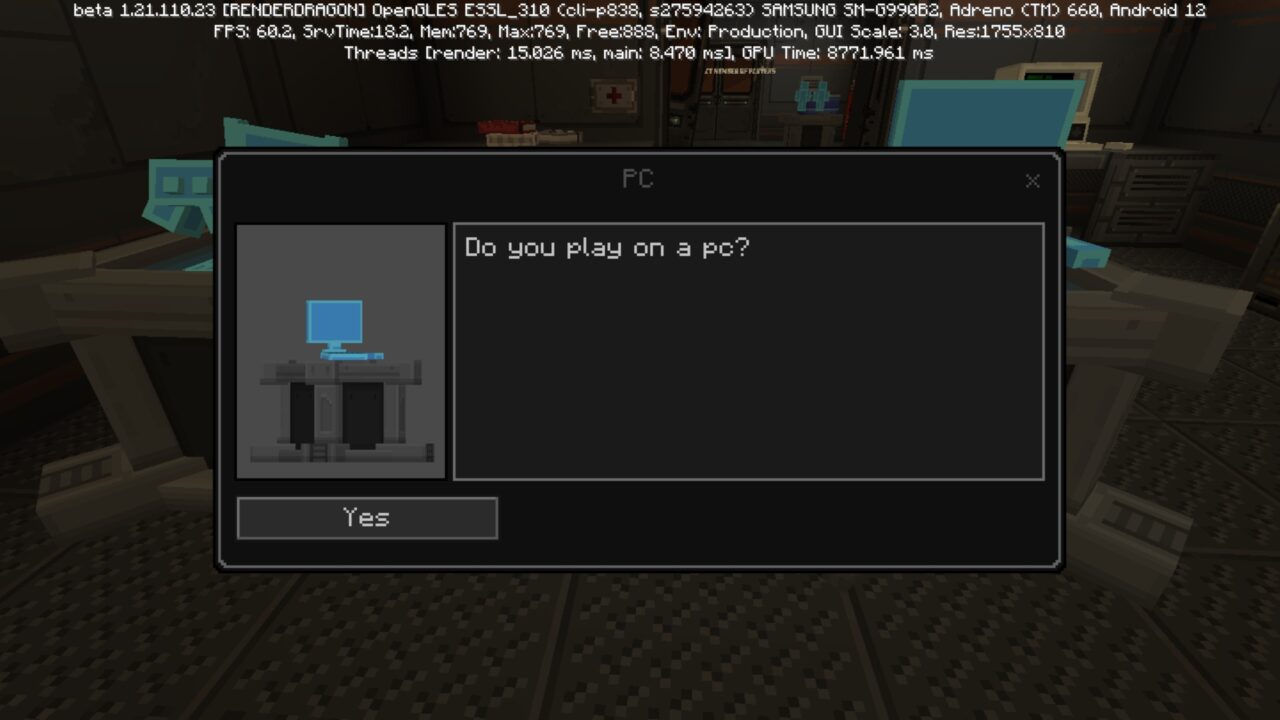 Info from Deep Sea Horror Map for Minecraft PE