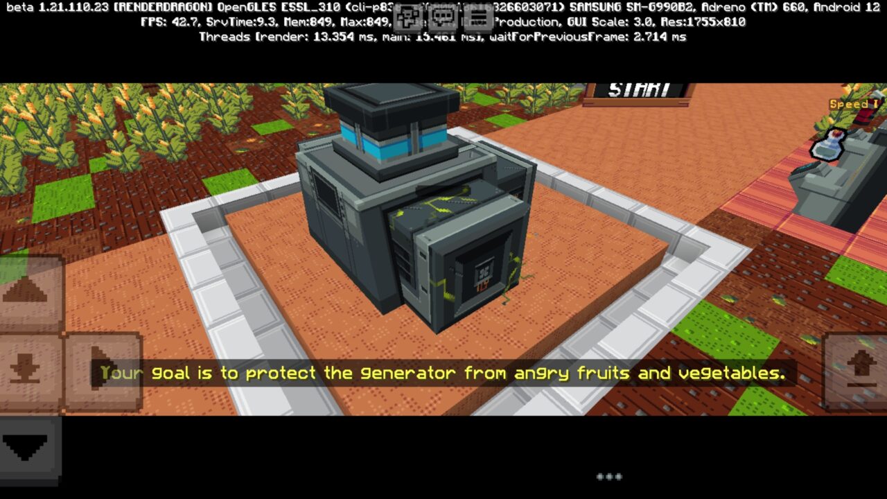 Info from Fruit Slasher Map for Minecraft PE