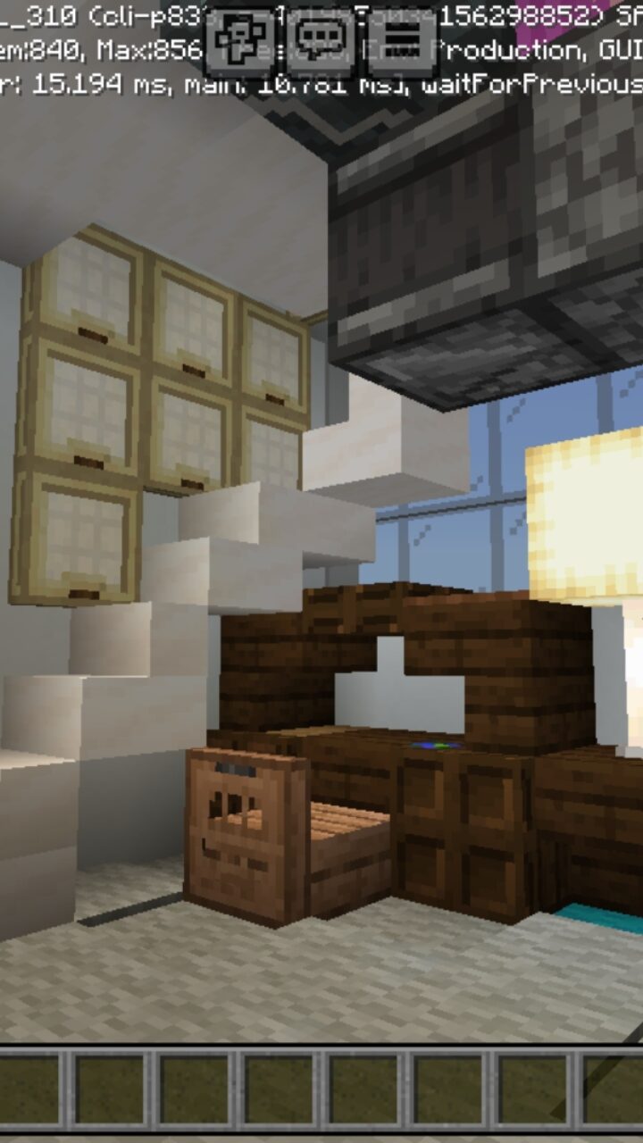 Inside from Walking House Map for Minecraft PE