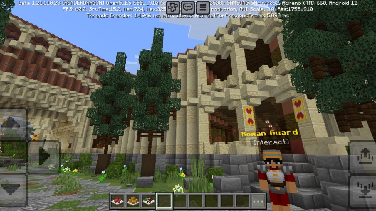 Interact from Roman Empire Map for Minecraft PE