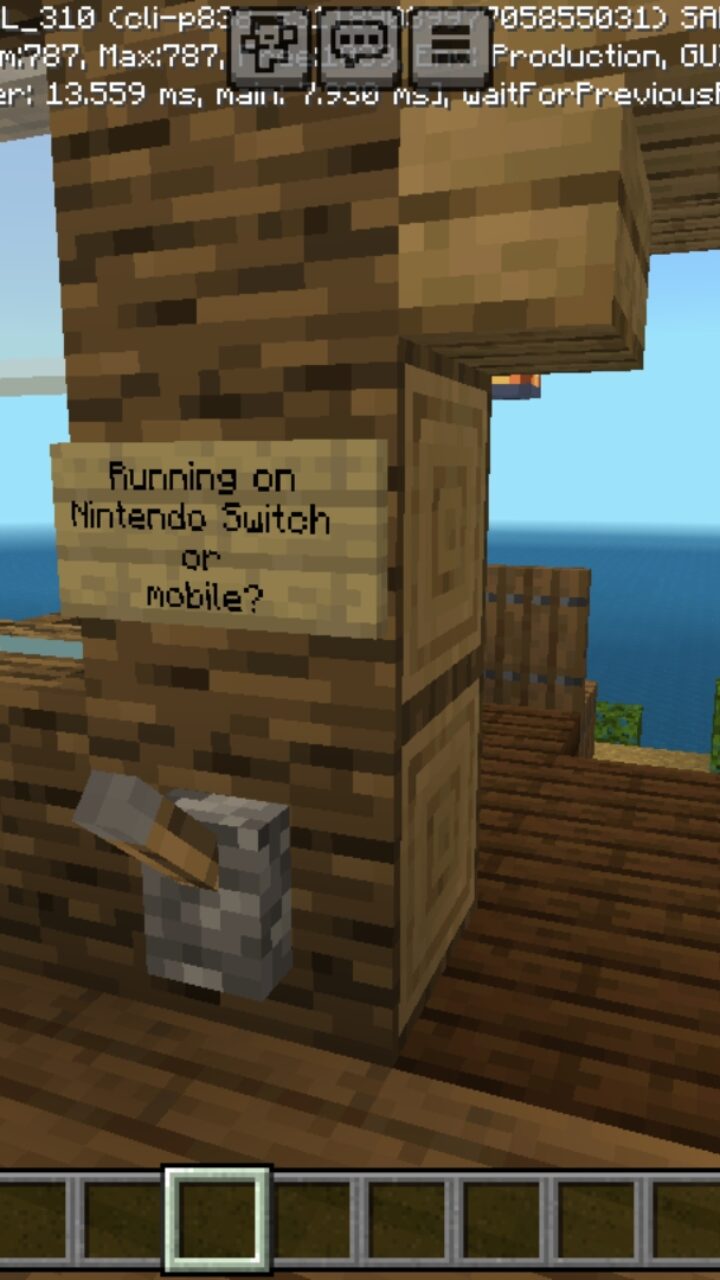 Interior from Camp Enderwood Map for Minecraft PE