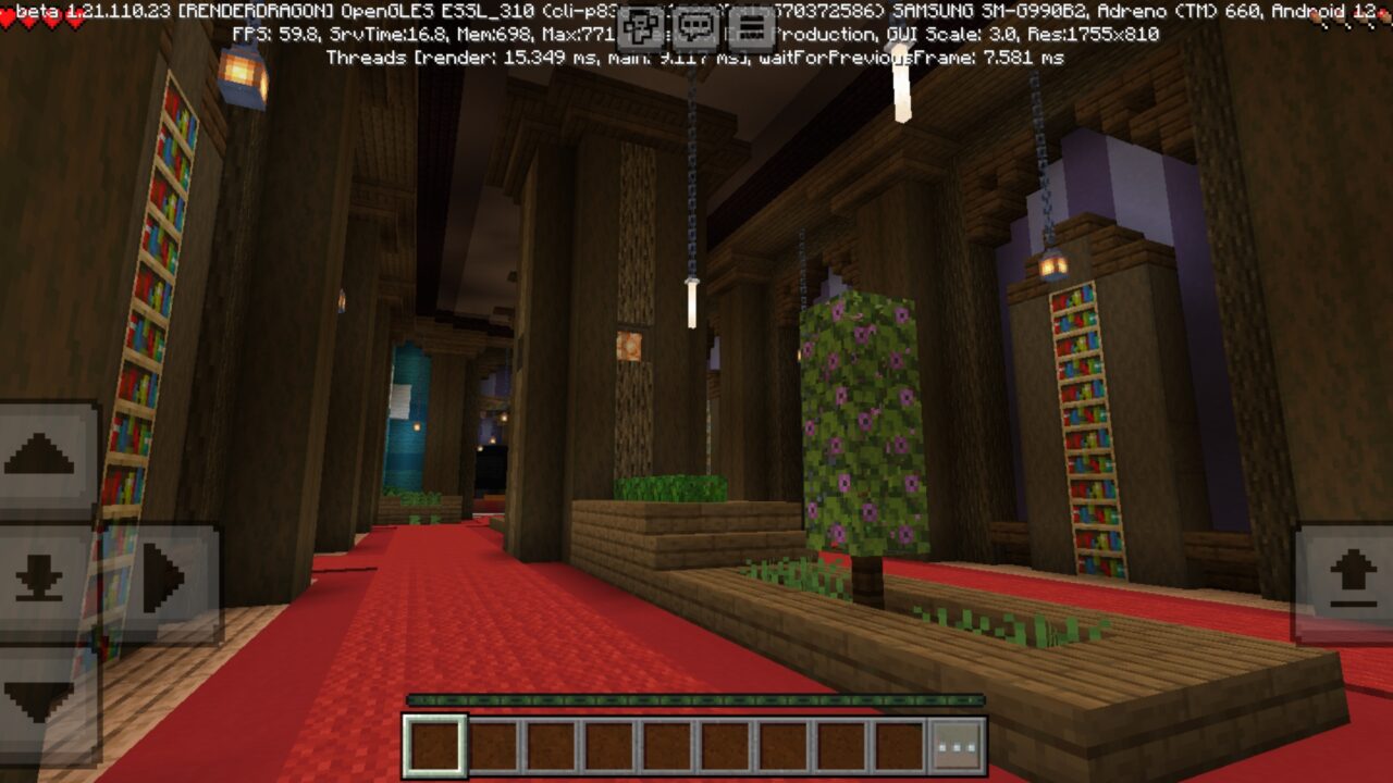 Interior from Hidden Underground Base Map for Minecraft PE