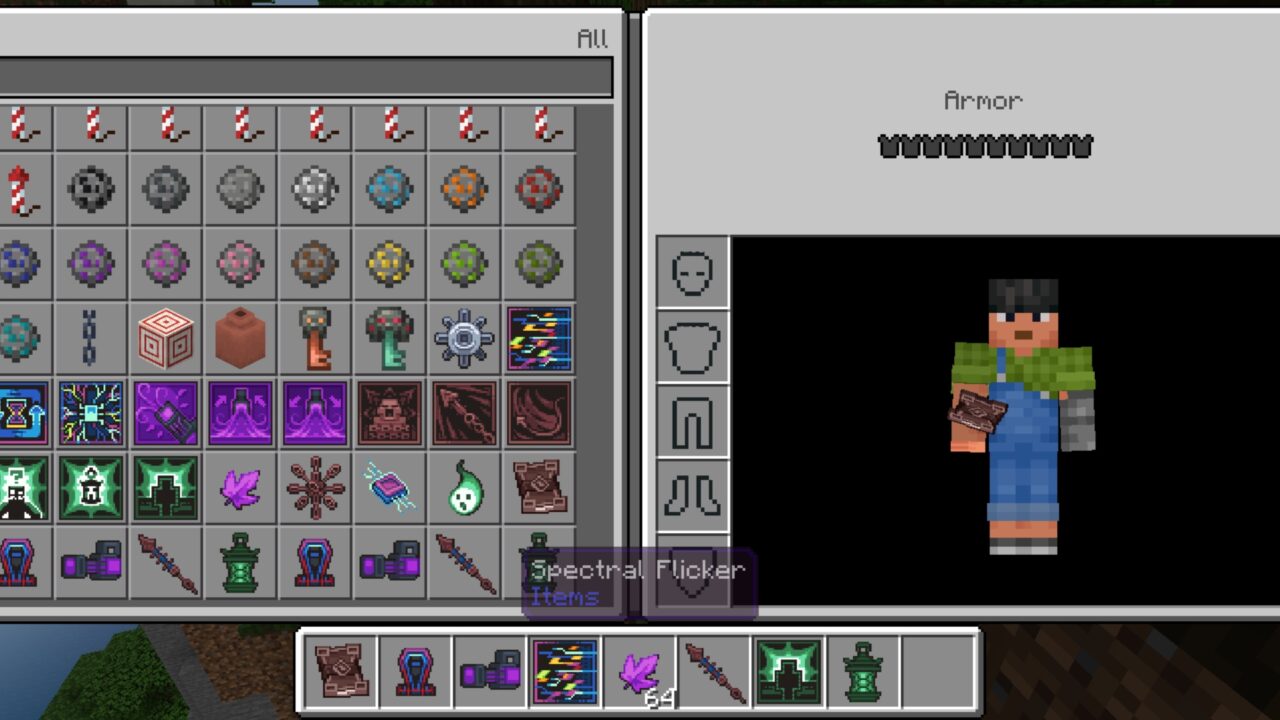 Items from Horror Weapon Mod for Minecraft PE