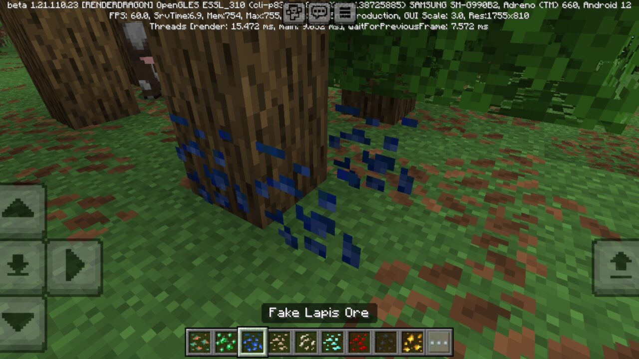 Lapis from Fake Ores Mod for Minecraft PE