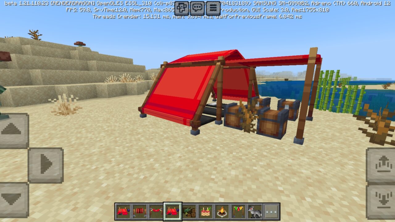 Large from Tent Mod for Minecraft PE