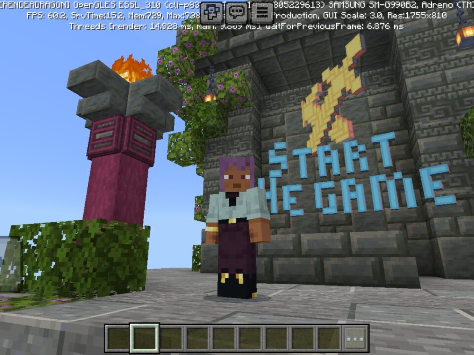 Lava Trust Fall Map for Minecraft PE