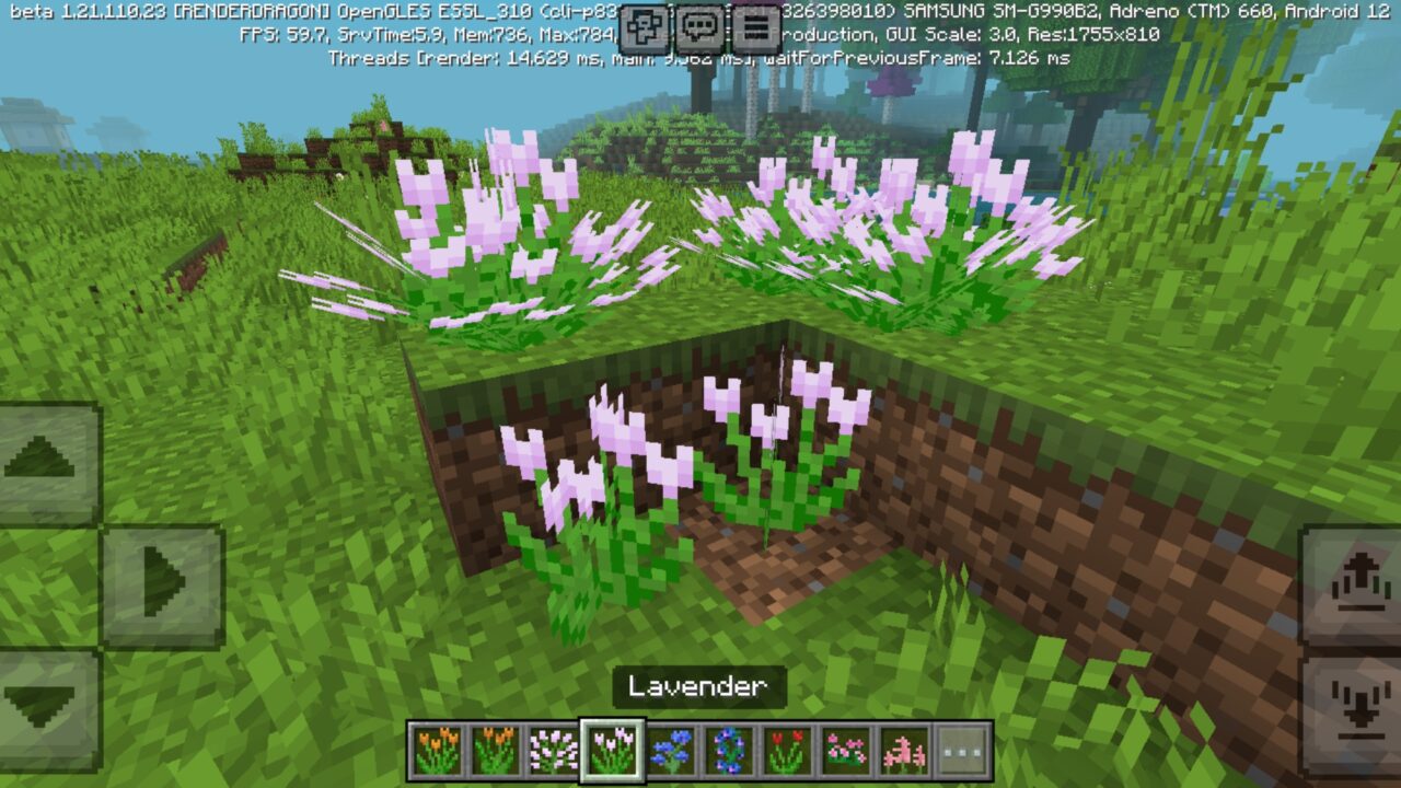 Lavender from Bloomrock Mod for Minecraft PE