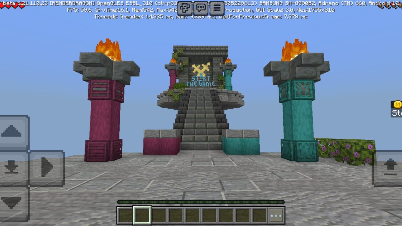 Location from Lava Trust Fall Map for Minecraft PE