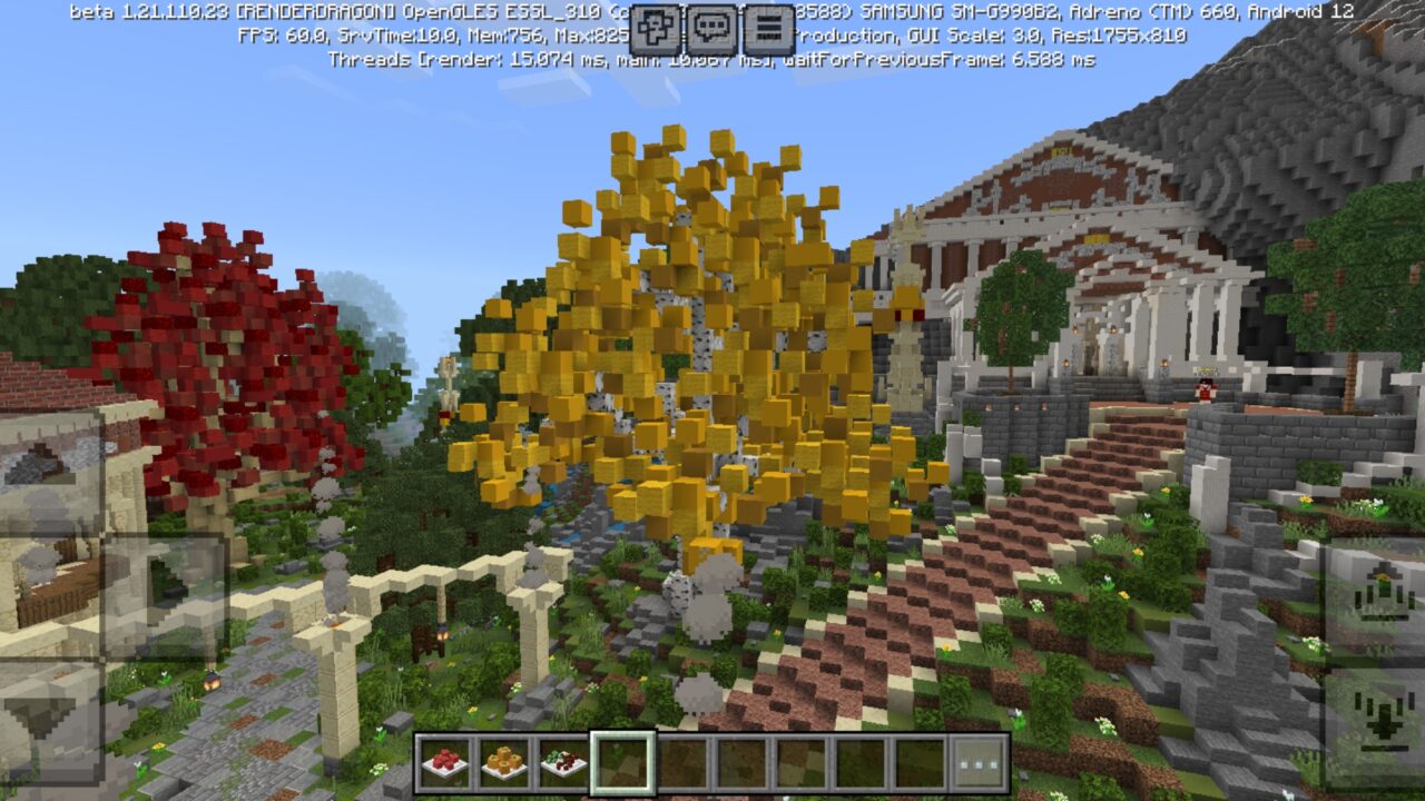 Location from Roman Empire Map for Minecraft PE