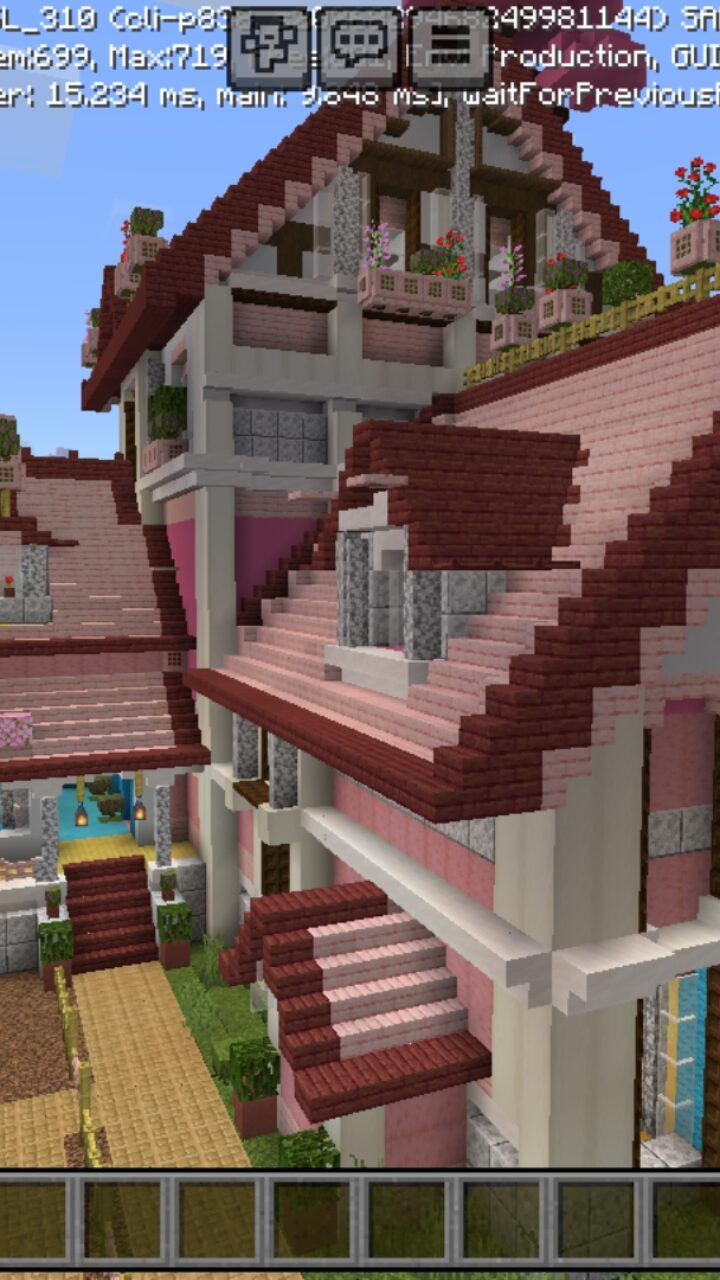 Mansion from Pink House Map for Minecraft PE