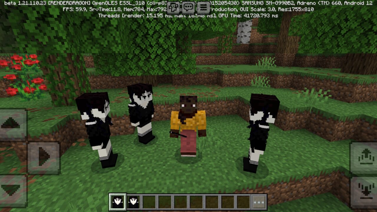 Mobs from Wednesday Mod for Minecraft PE