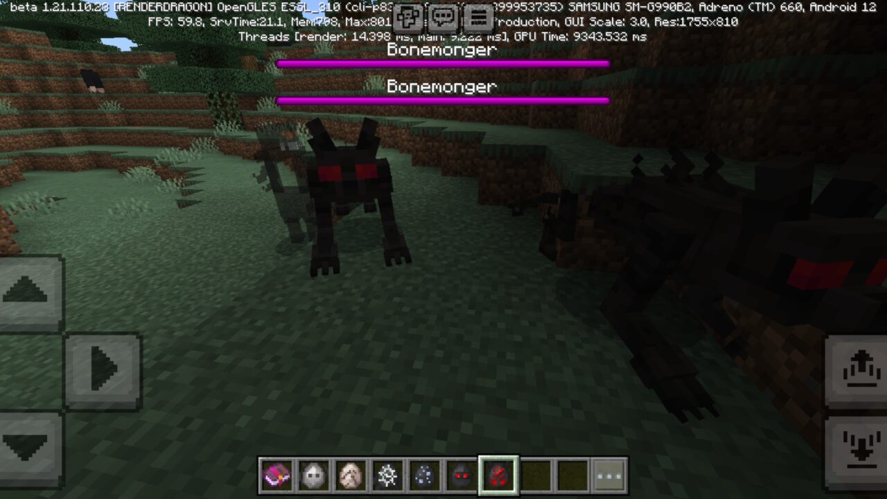 Monster from Shadows and Spirits Mod for Minecraft PE