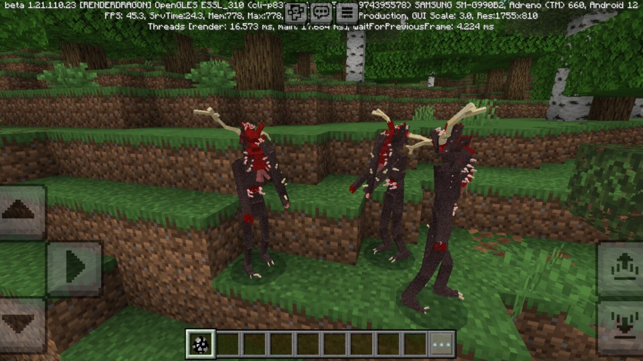 Monsters from Wendigo Mod for Minecraft PE