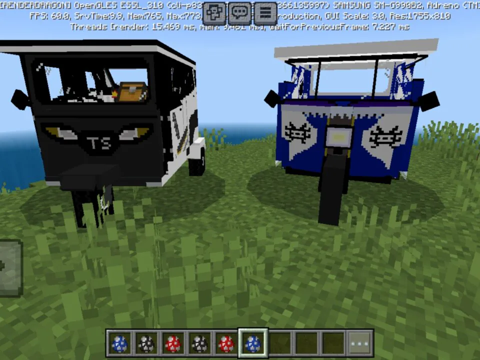 Mototaxi Mod for Minecraft PE