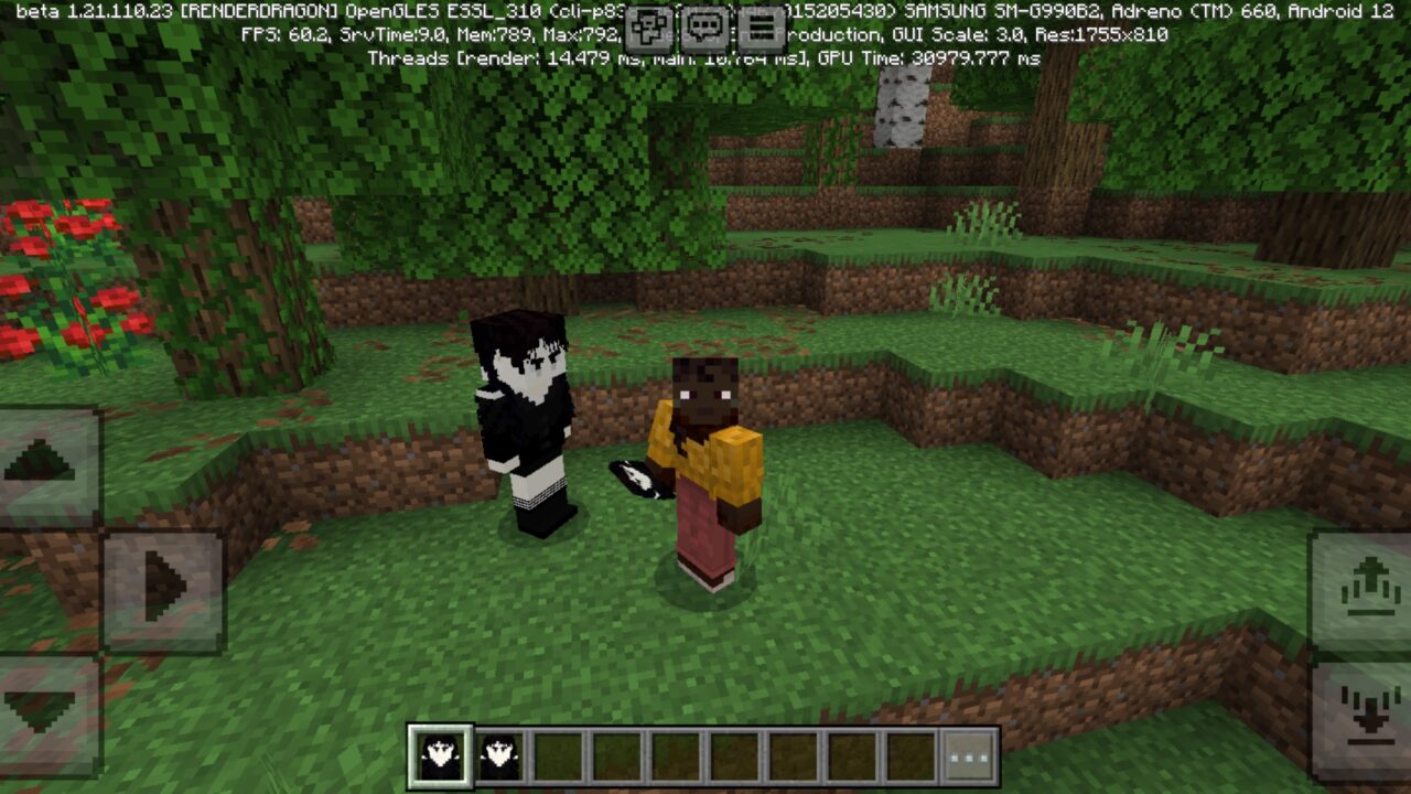New Character from Wednesday Mod for Minecraft PE