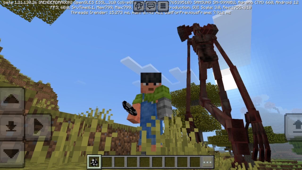 New Siren Head from Siren Head Mod for Minecraft