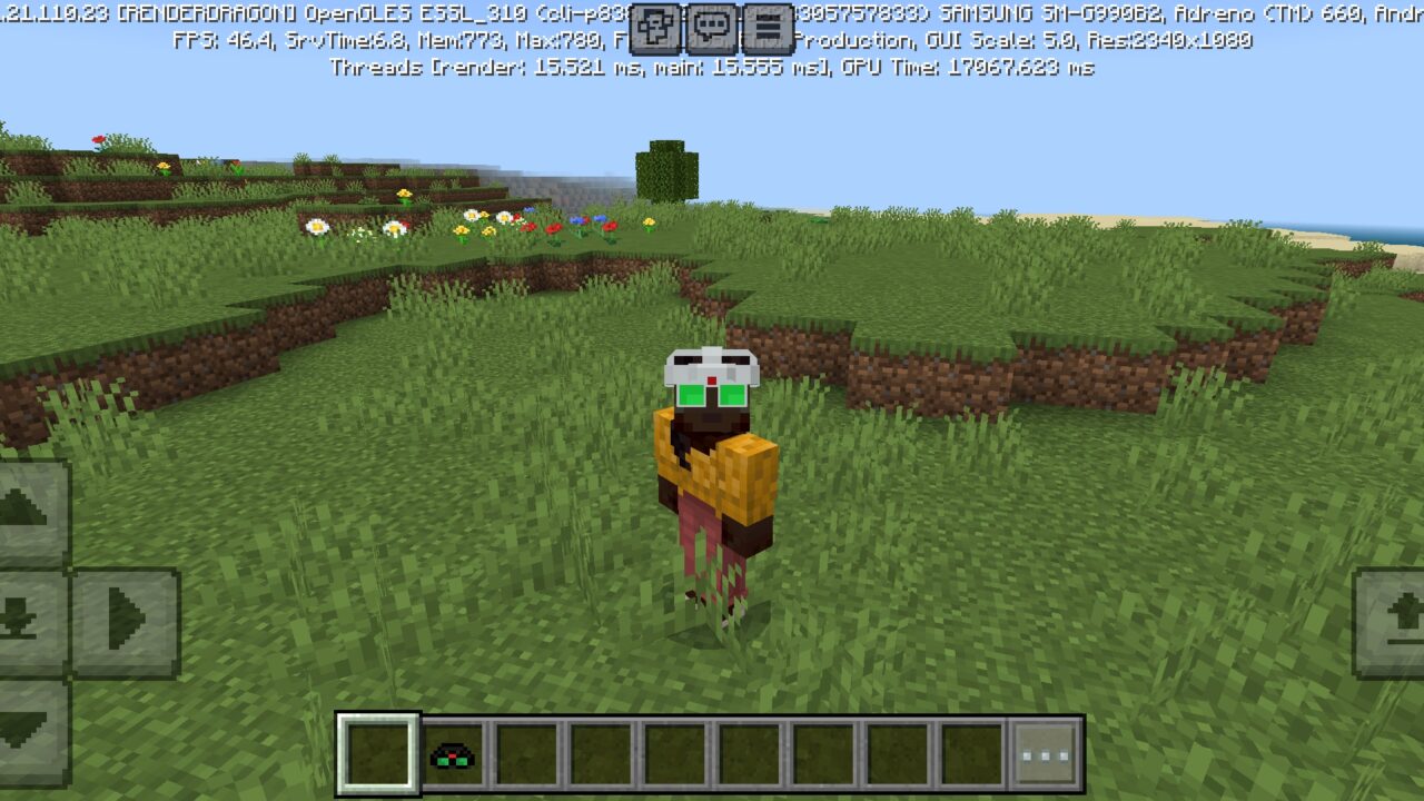 Night Vision Goggles Mod for Minecraft PE