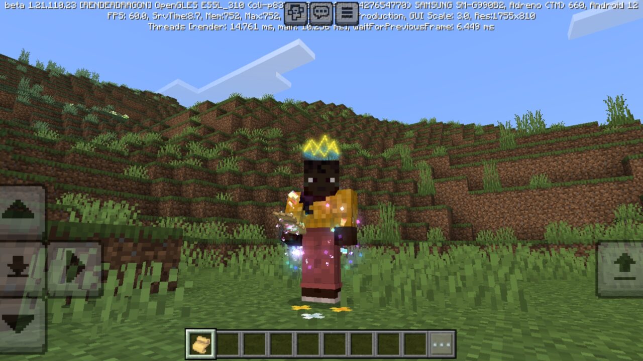Options from Player Trails Mod for Minecraft PE