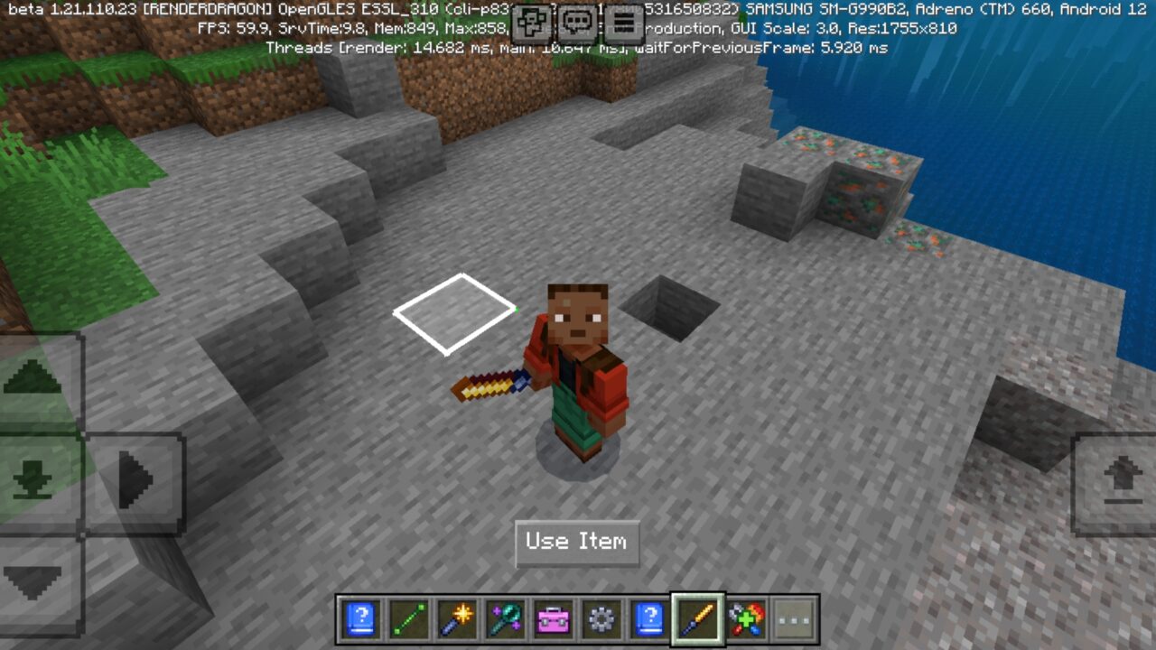 Options from World Builder Mod for Minecraft PE