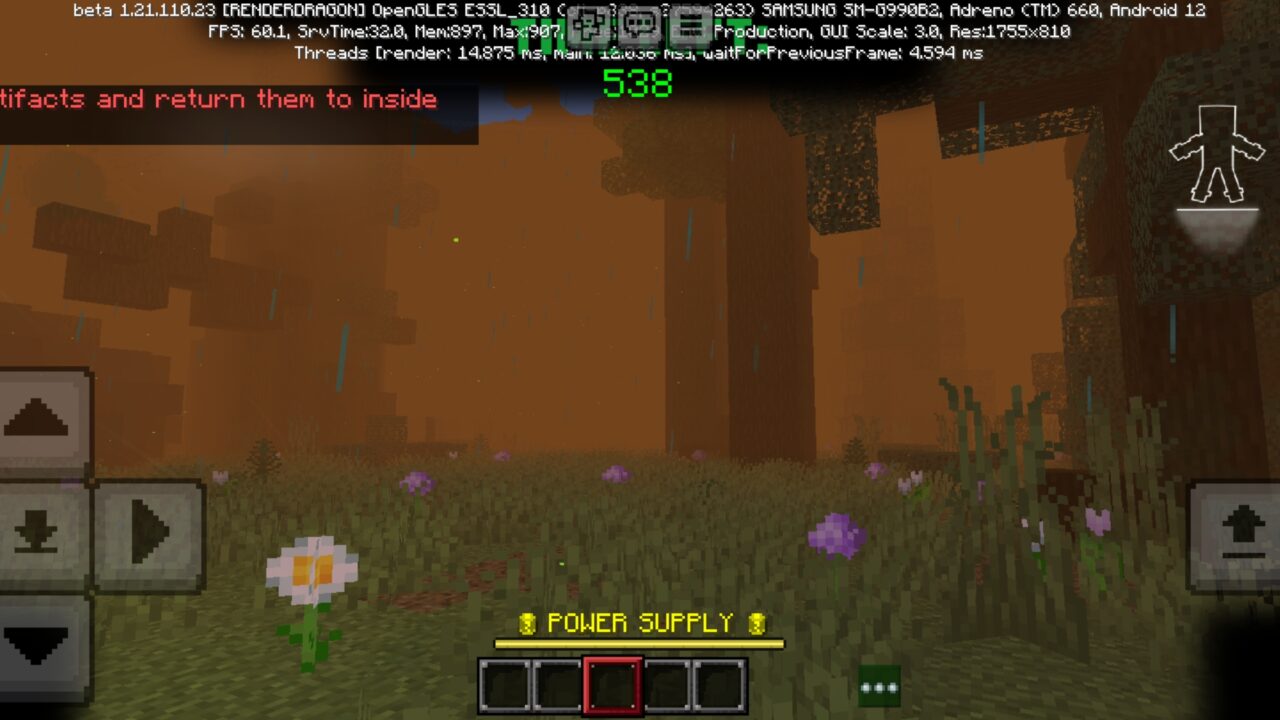 Planet from Danger Company Map for Minecraft PE