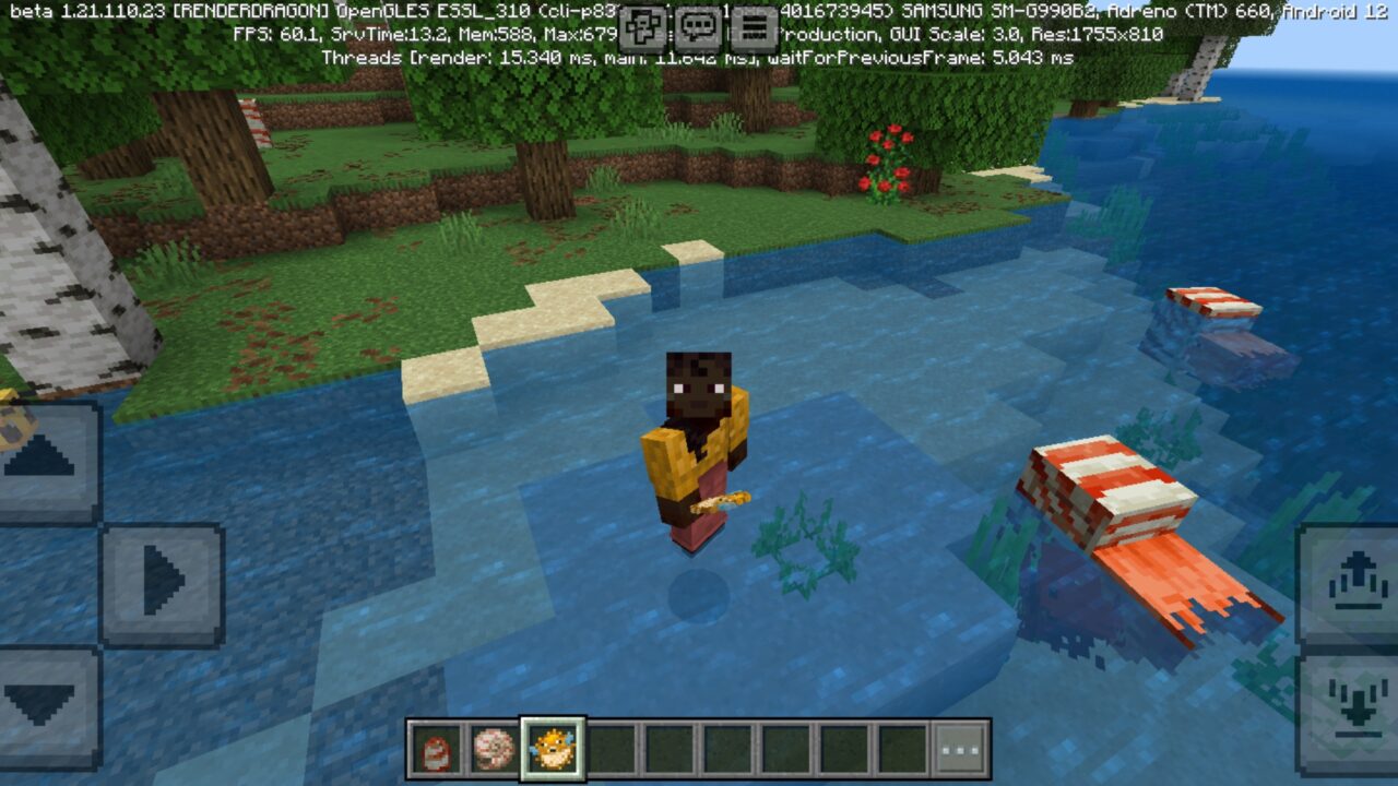 Pufferfish from Nautilus Mod for Minecraft PE