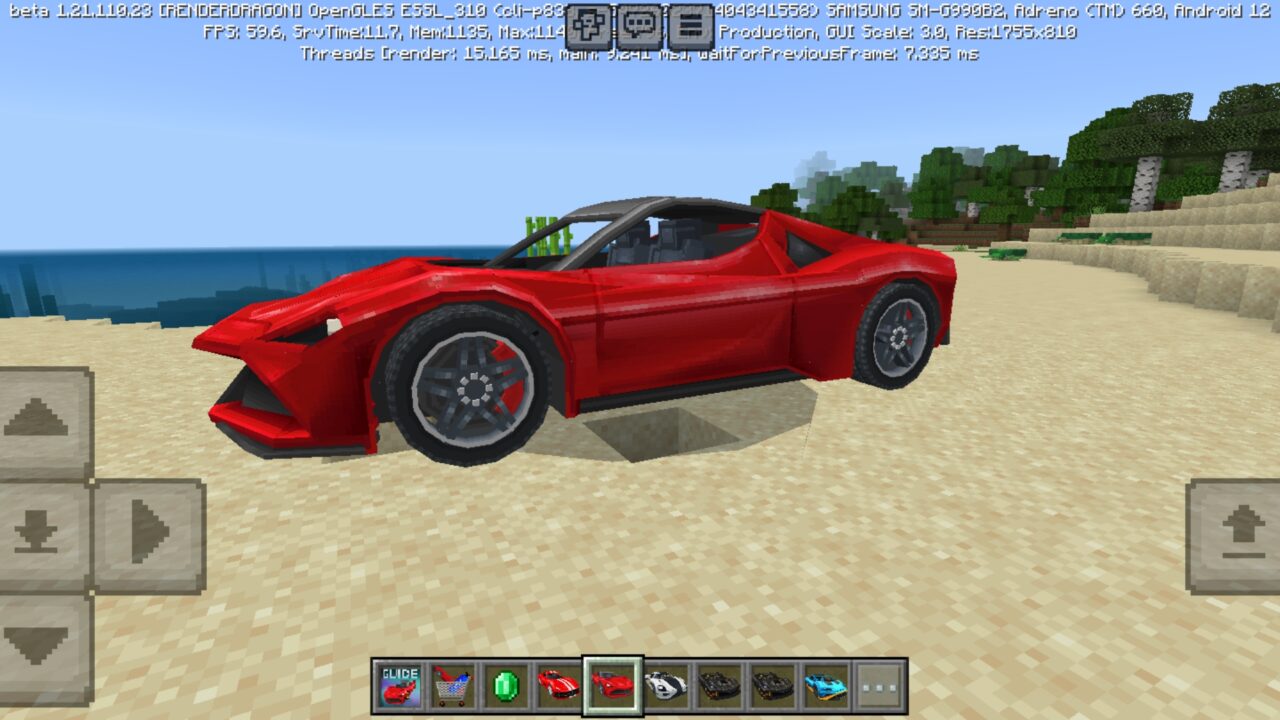 Realism Cars Mod for Minecraft PE