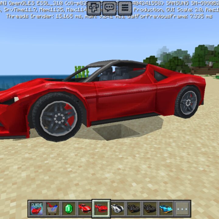 Realism Cars Mod for Minecraft PE
