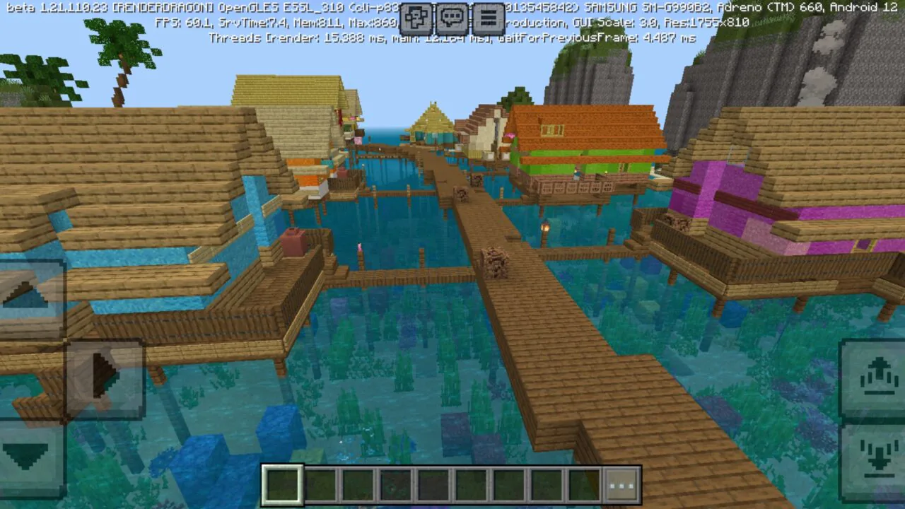 Rising Lava Survival Map for Minecraft PE