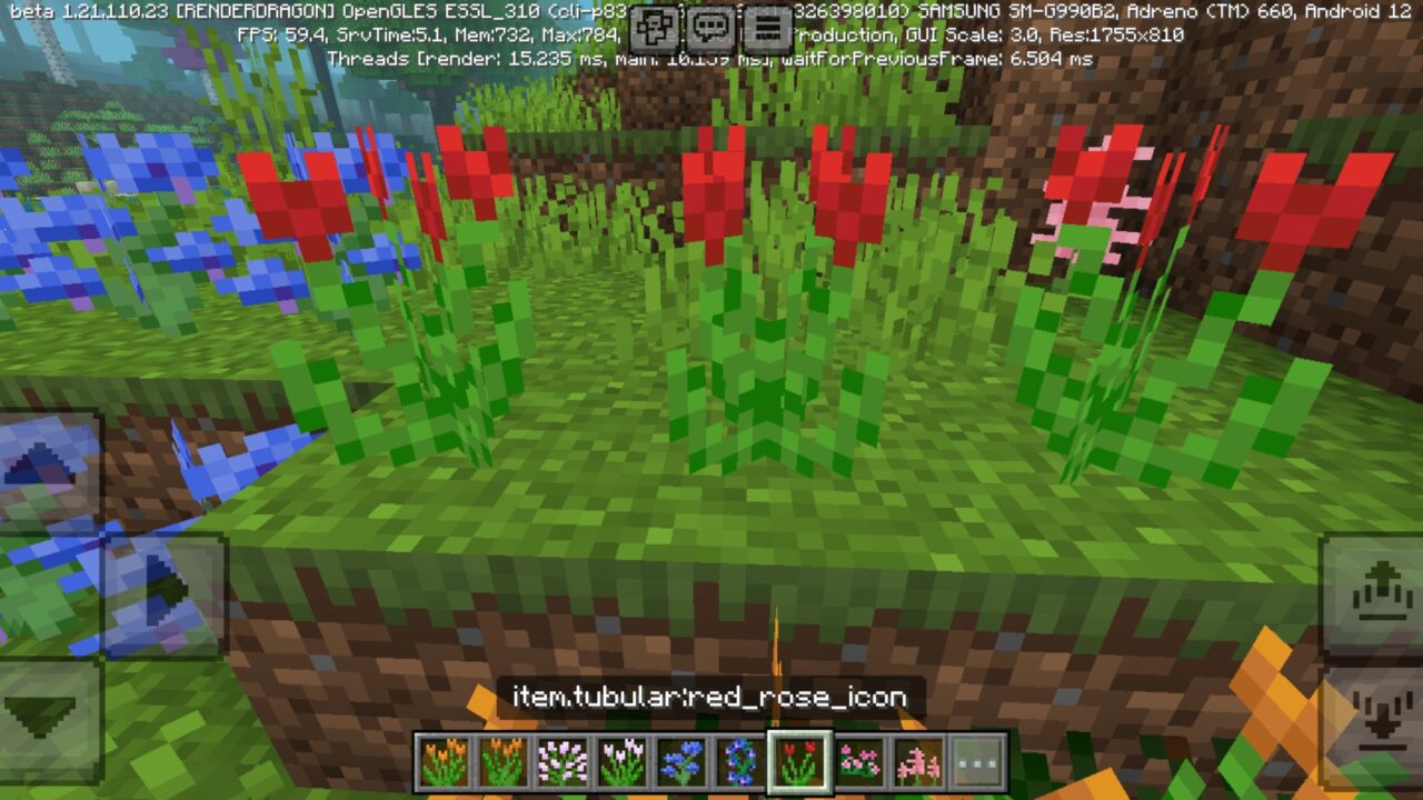 Rose from Bloomrock Mod for Minecraft PE