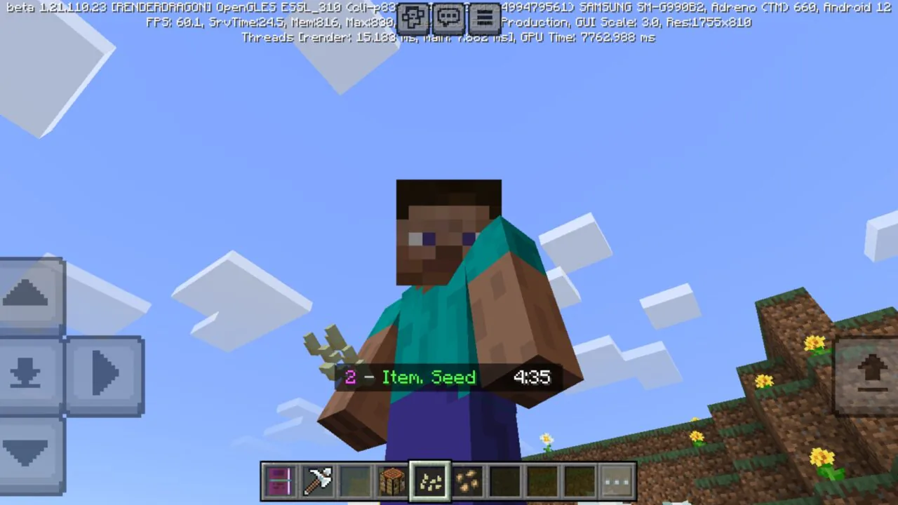 Seed from Force Items Challenge Mod for Minecraft PE