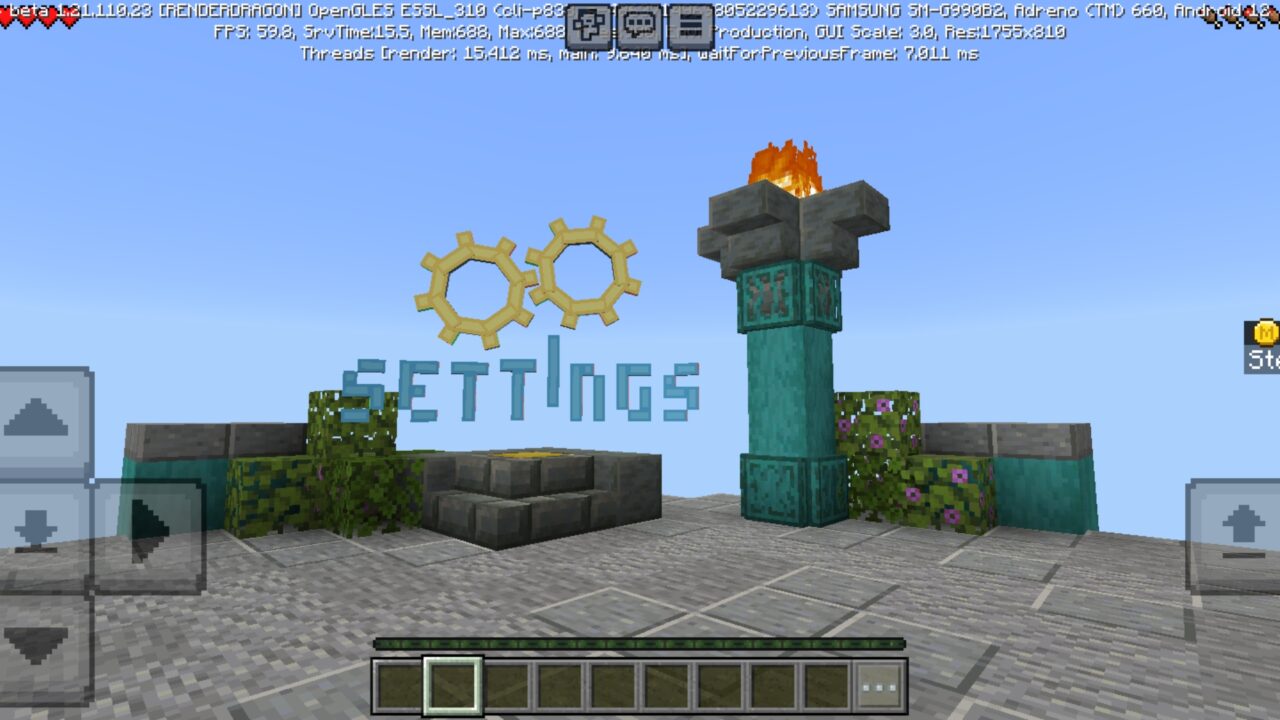 Settings from Lava Trust Fall Map for Minecraft PE