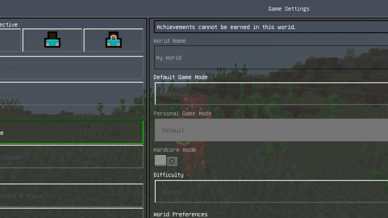 Settings from Sodium Elite Texture Pack for Minecraft PE