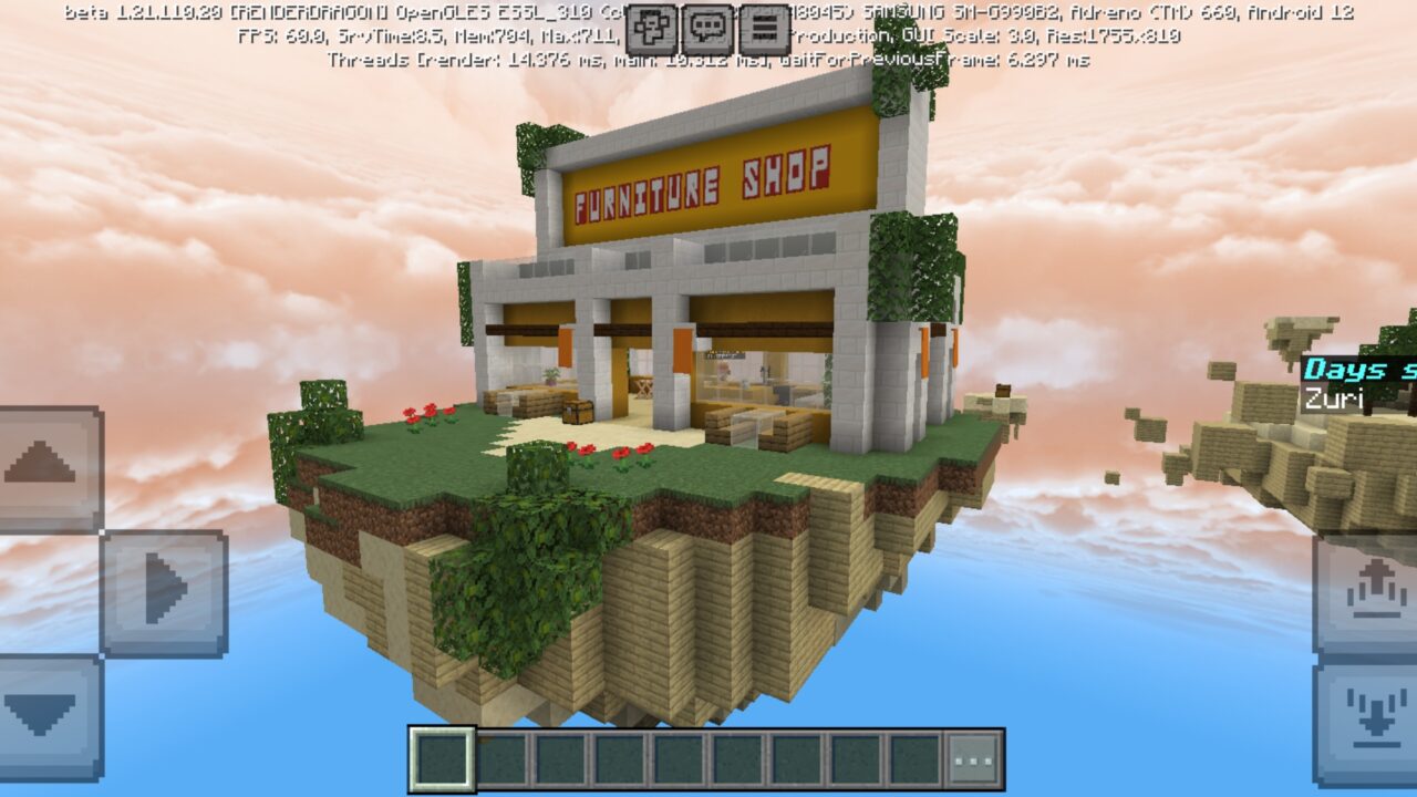 Shop from Summer Skyblock Map for Minecraft PE
