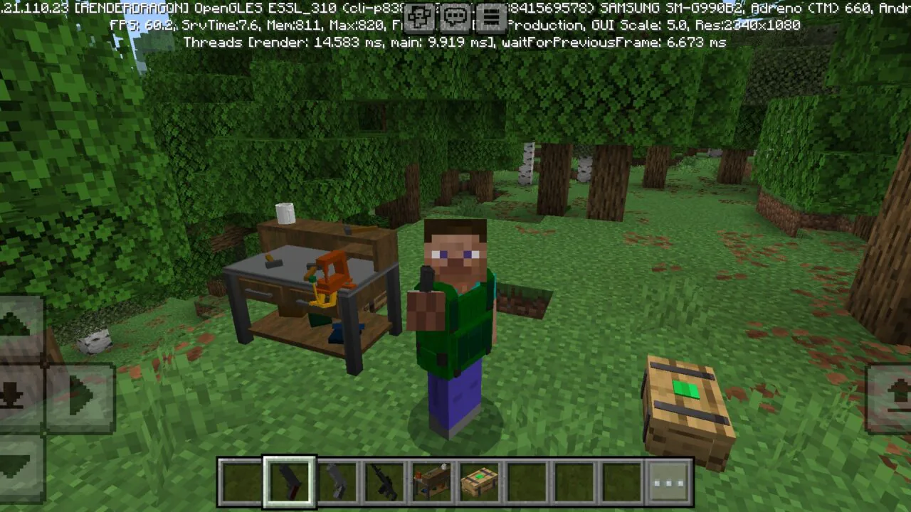 Simple Guns Mod for Minecraft PE