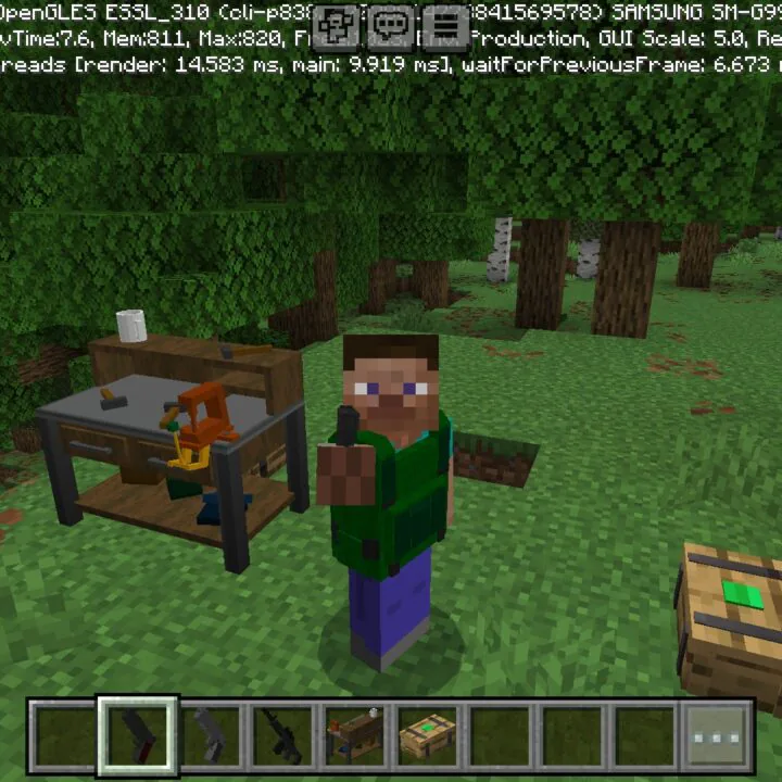 Simple Guns Mod for Minecraft PE