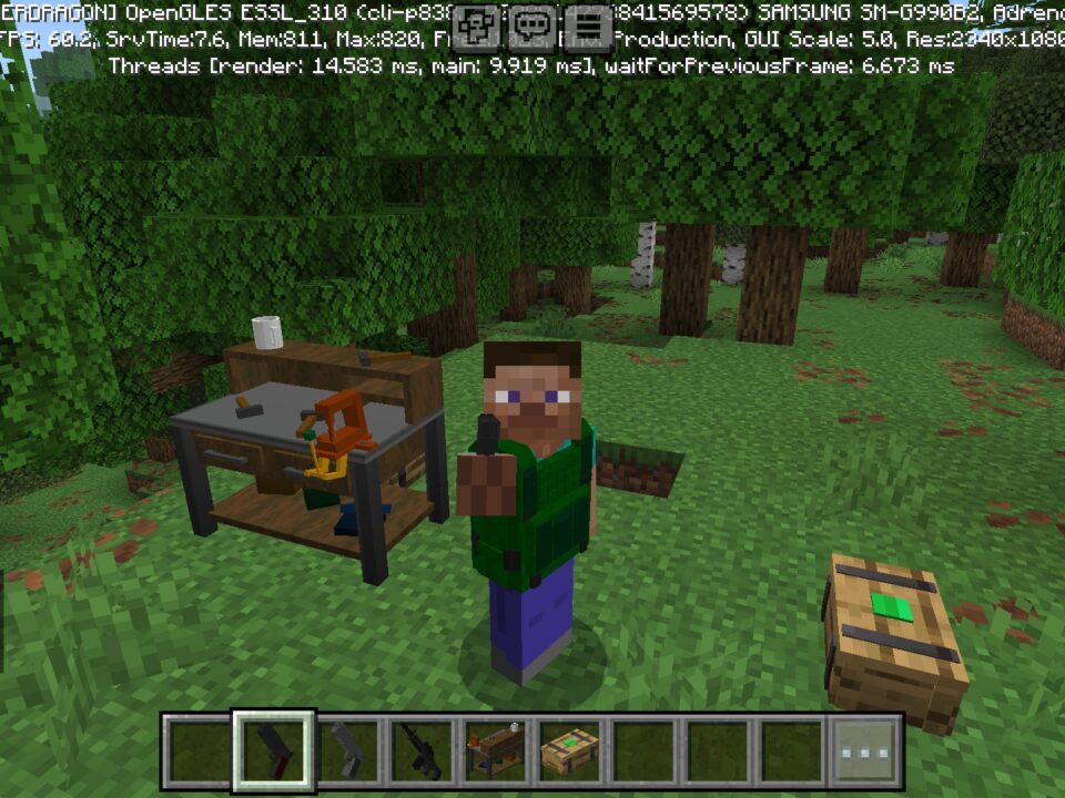 Simple Guns Mod for Minecraft PE
