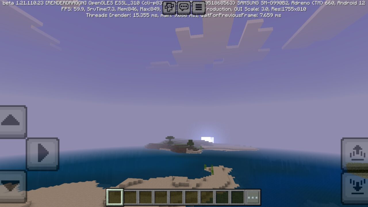 Sky from Laz Shader for Minecraft PE