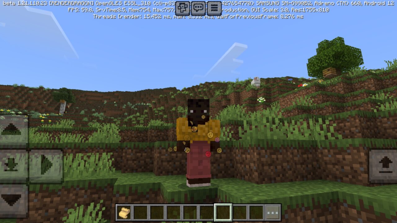 Smiles from Player Trails Mod for Minecraft PE
