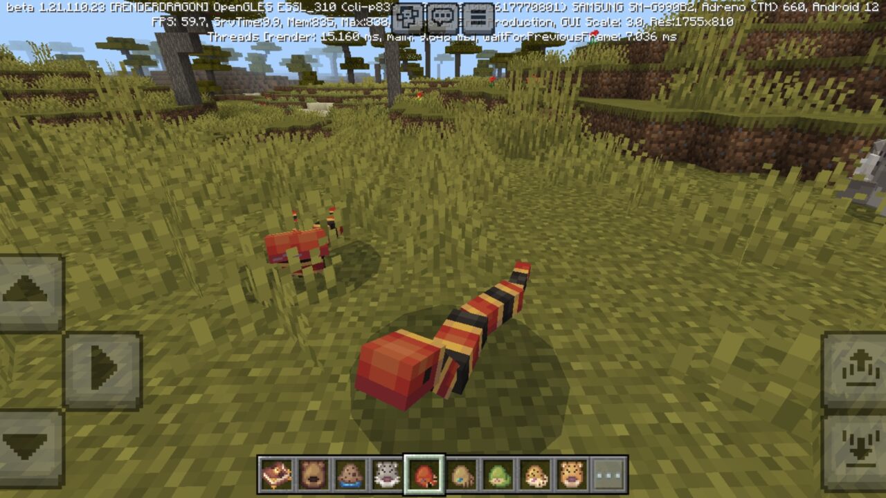 Snake from Wildlife Mod for Minecraft PE