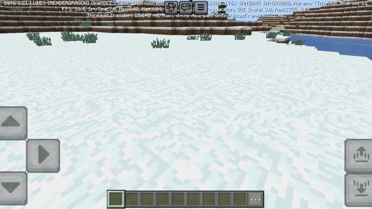 Snow from Regular Texture Pack for Minecraft PE