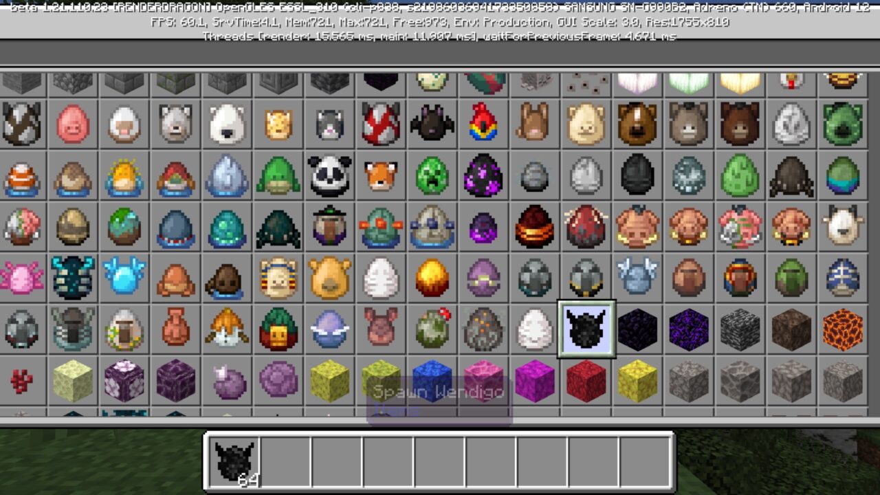 Spawn from Wendigo Mod for Minecraft PE