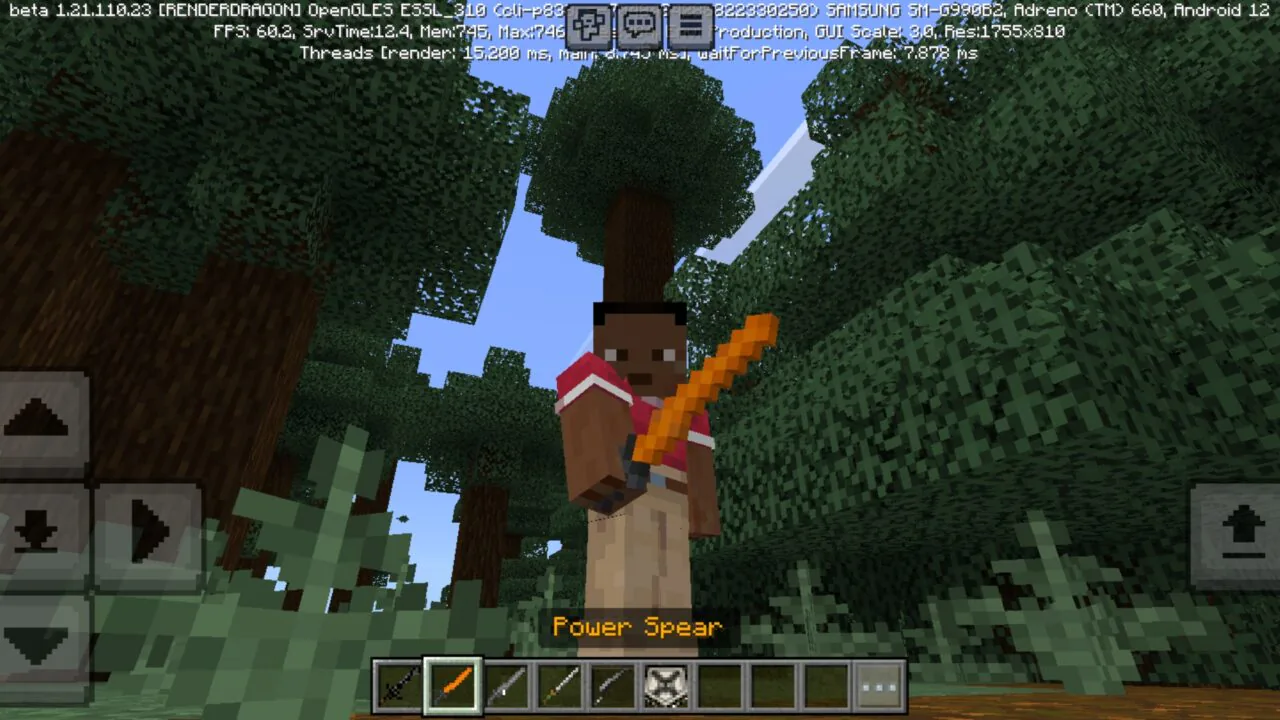 Spear from Bleach Beyond Mod for Minecraft PE