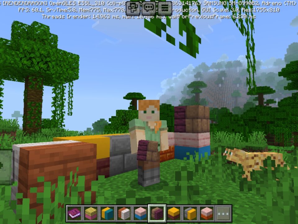 Split Blocks Mod for Minecraft PE