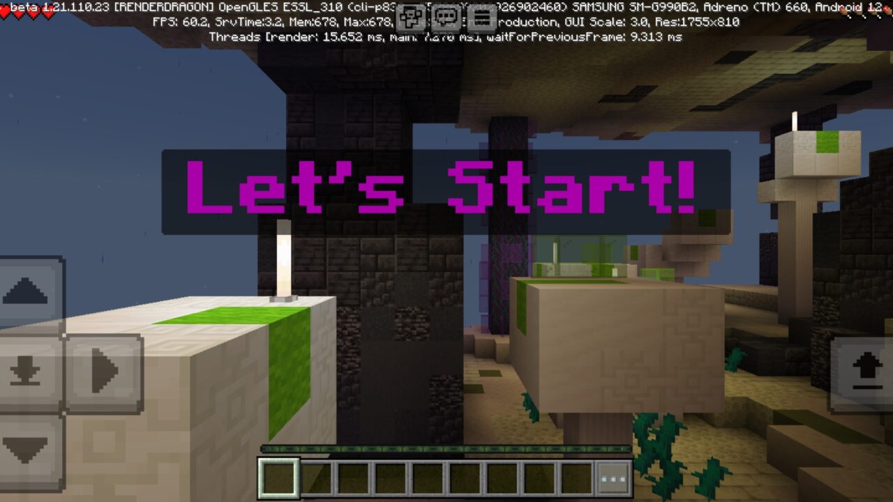 Start from Alien Parkour Map for Minecraft PE